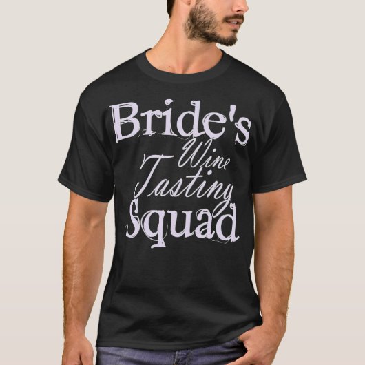 Junggeselinnen-Abschied Bride Squad Wedding bester T-Shirt (Vorderseite)