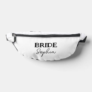 Junggeselinnen-Abschied Brides Name Black & White Bauchtasche
