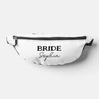 Junggeselinnen-Abschied Brides Name Black & White Bauchtasche