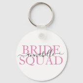 Junggeselinnen-Abschied Bridesmaid Bride Squad Schlüsselanhänger (Vorderseite)