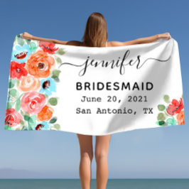 Junggeselinnen-Abschied Bridesmaid Geschenk, kunde Strandtuch