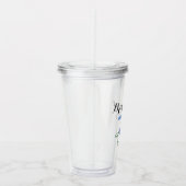 Junggeselinnen-Abschied Bridesmaid Wedding Blue Bl Acryltrinkbecher (Rechts)