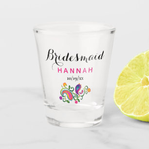 Junggeselinnen-Abschied Bridesmaid Wedding Pink Pa Schnapsglas