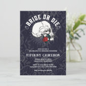 Junggeselinnen-Abschied "Brille" oder "Die" Einladung (Stehend Vorderseite)