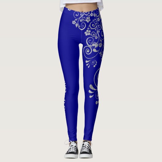 Junggeselinnen-Abschied Brito Be Blue Leggings (Vorderseite)