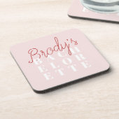 Junggeselinnen-Abschied - Brody Getränkeuntersetzer (Linke Seite)