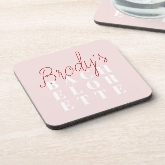 Junggeselinnen-Abschied - Brody Getränkeuntersetzer (Linke Seite)