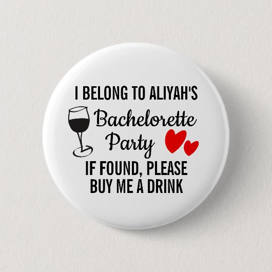 Junggeselinnen-Abschied Button Abzeichen - Kaufen  (Vorderseite)