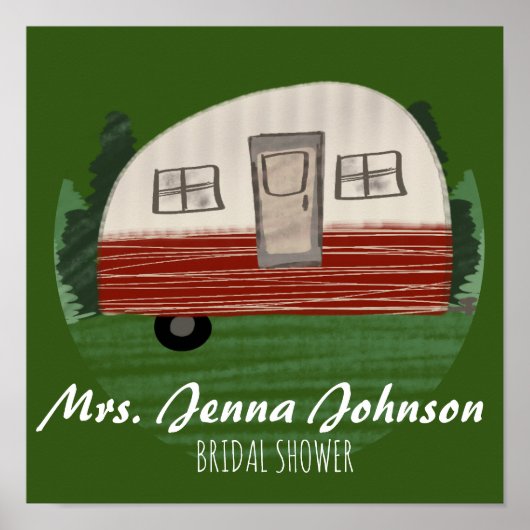 Junggeselinnen-Abschied Camper Mountain Weekend Gr Poster (Vorne)