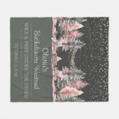 Junggeselinnen-Abschied Camping Weekend Fleecedecke (Vorderseite (Horizontal))