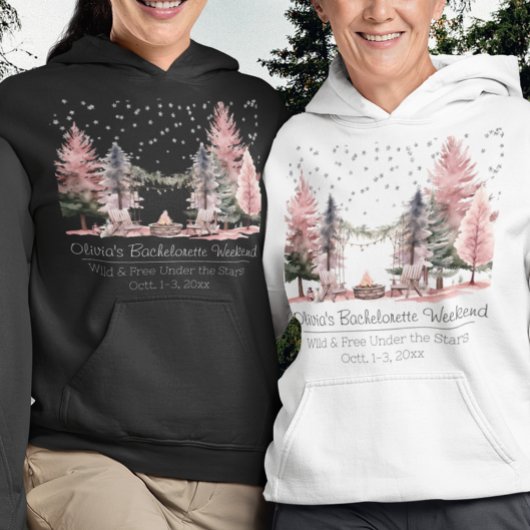 Junggeselinnen-Abschied Camping Weekend Hoodie