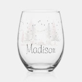 Junggeselinnen-Abschied Camping Weekend Weinglas Ohne Stiel (Rückseite)