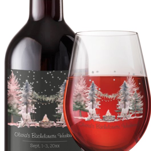 Junggeselinnen-Abschied Camping Weekend Weinglas Ohne Stiel