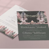 Junggeselinnen-Abschied Camping Wochenende Einladu Einladung