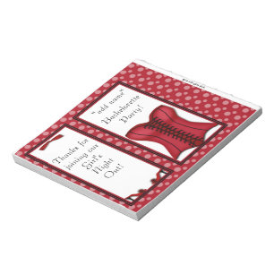 Junggeselinnen-Abschied Candy Bar Wrapper Gastgesc Notizblock