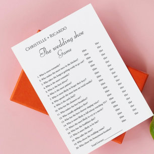 Junggeselinnen-Abschied Card für Hochzeitsschuh Ankündigung