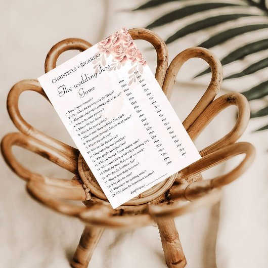 Junggeselinnen-Abschied Card für Hochzeitsschuh Ankündigung