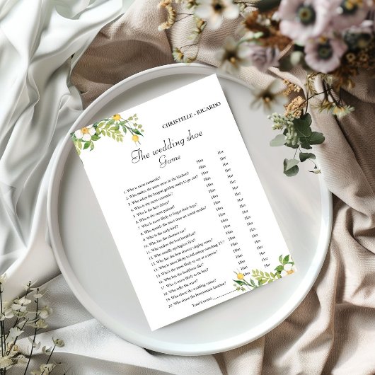 Junggeselinnen-Abschied Card für Hochzeitsschuh Ankündigung