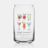 Junggeselinnen-Abschied Celebrate Diversity Keepak Dosenglas (Vorderseite)