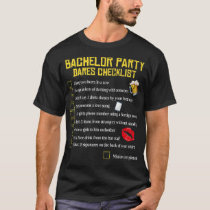 Junggeselinnen-Abschied Checklist Funny Bridge and T-Shirt