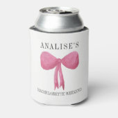 Junggeselinnen-Abschied Coozie Cooler Pink Pastell Dosenkühler (Kanne Rückseite)