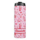 Junggeselinnen-Abschied Cowgirl Custom Cowgirl Thermosbecher (Vorderseite)