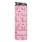 Junggeselinnen-Abschied Cowgirl Custom Cowgirl Thermosbecher (Nach rechts gedreht)