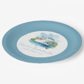 Junggeselinnen-Abschied Cruise Boat Personalisiert Pappteller (Schrägansicht)