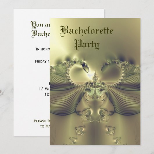 Junggeselinnen-Abschied Custom Einladung (Vorne/Hinten)