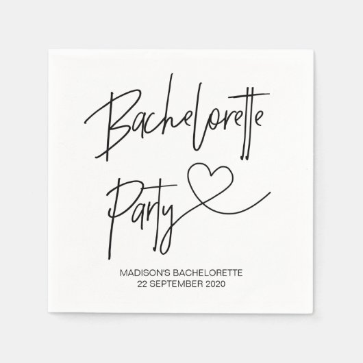 Junggeselinnen-Abschied Deco Napkin Set Serviette (Vorderseite)