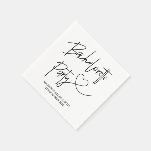 Junggeselinnen-Abschied Deco Napkin Set Serviette (Ecke)