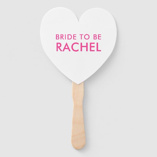 JUNGGESELINNEN-ABSCHIED DECOR Moderne, rosa Buchst Fächer (Rückseite)