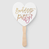 JUNGGESELINNEN-ABSCHIED DECOR Moderner schicke Gol Fächer (Vorderseite)