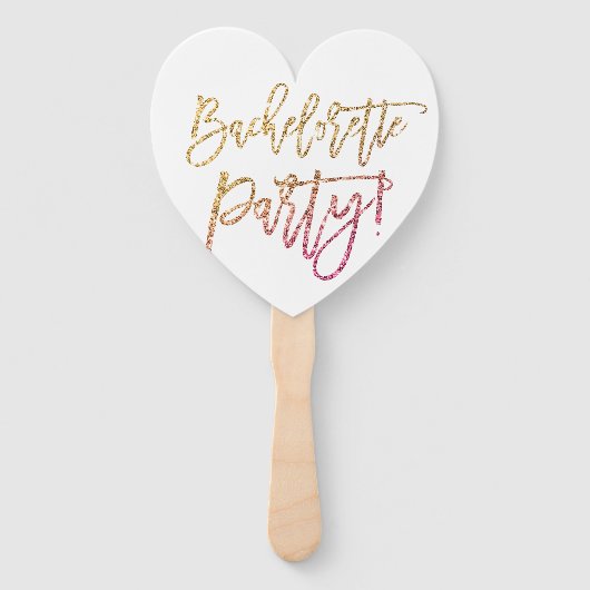 JUNGGESELINNEN-ABSCHIED DECOR Moderner schicke Gol Fächer (Vorderseite)