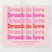 Junggeselinnen-Abschied Dekoration Betrunken in Li Alkoholflaschenetikett (Einzelnes Label)