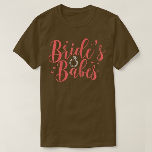 Junggeselinnen-Abschied der Babes Bridesmaid von W T-Shirt (Design vorne)