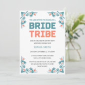 Junggeselinnen-Abschied der Braut-Stammfamilie Einladung (Stehend Vorderseite)