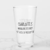 Junggeselinnen-Abschied Der letzte Schrei der Frei Glas (Vorderseite)