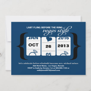 Junggeselinnen-Abschied der Slotmaschine in Vegas Einladung