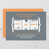 Junggeselinnen-Abschied der Steckmaschine Einladung (Vorne/Hinten)