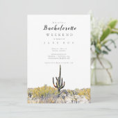 Junggeselinnen-Abschied der Wüste Arizona Einladun Einladung (Stehend Vorderseite)