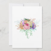 Junggeselinnen-Abschied des Blumenfrühlings Einlad Einladung (Rückseite)