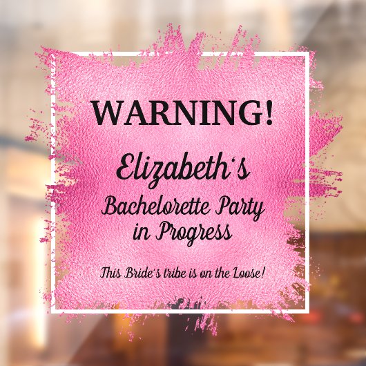 Junggeselinnen-Abschied des Fortschrittswagens Fensteraufkleber (Blatt 2)