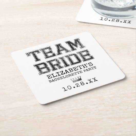 Junggeselinnen-Abschied des Kollegiums Rechteckiger Pappuntersetzer (angewinkelt)