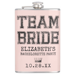 Junggeselinnen-Abschied des rosa Kollegiums Flachmann