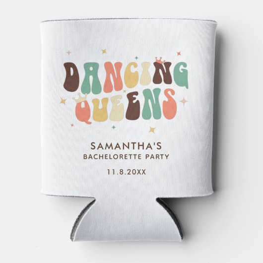 Junggeselinnen-Abschied Disco Dancing Queens Retro Dosenkühler (Vorderseite)