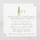 Junggeselinnen-Abschied Einladung (Vorne/Hinten)