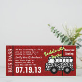 Junggeselinnen-Abschied Einladung (Stehend Vorderseite)