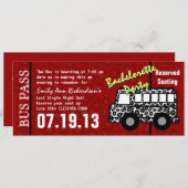 Junggeselinnen-Abschied Einladung (Vorne/Hinten)