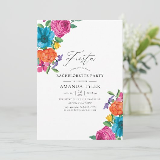 Junggeselinnen-Abschied Einladung (Stehend Vorderseite)